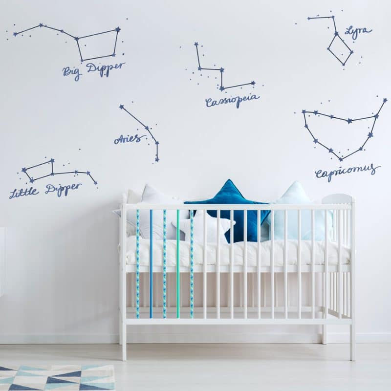 Star Constellations Wall Stickers Space Wall Stickers Stickerscape Uk