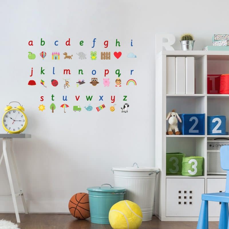 Illustrated Alphabet Wall Sticker 