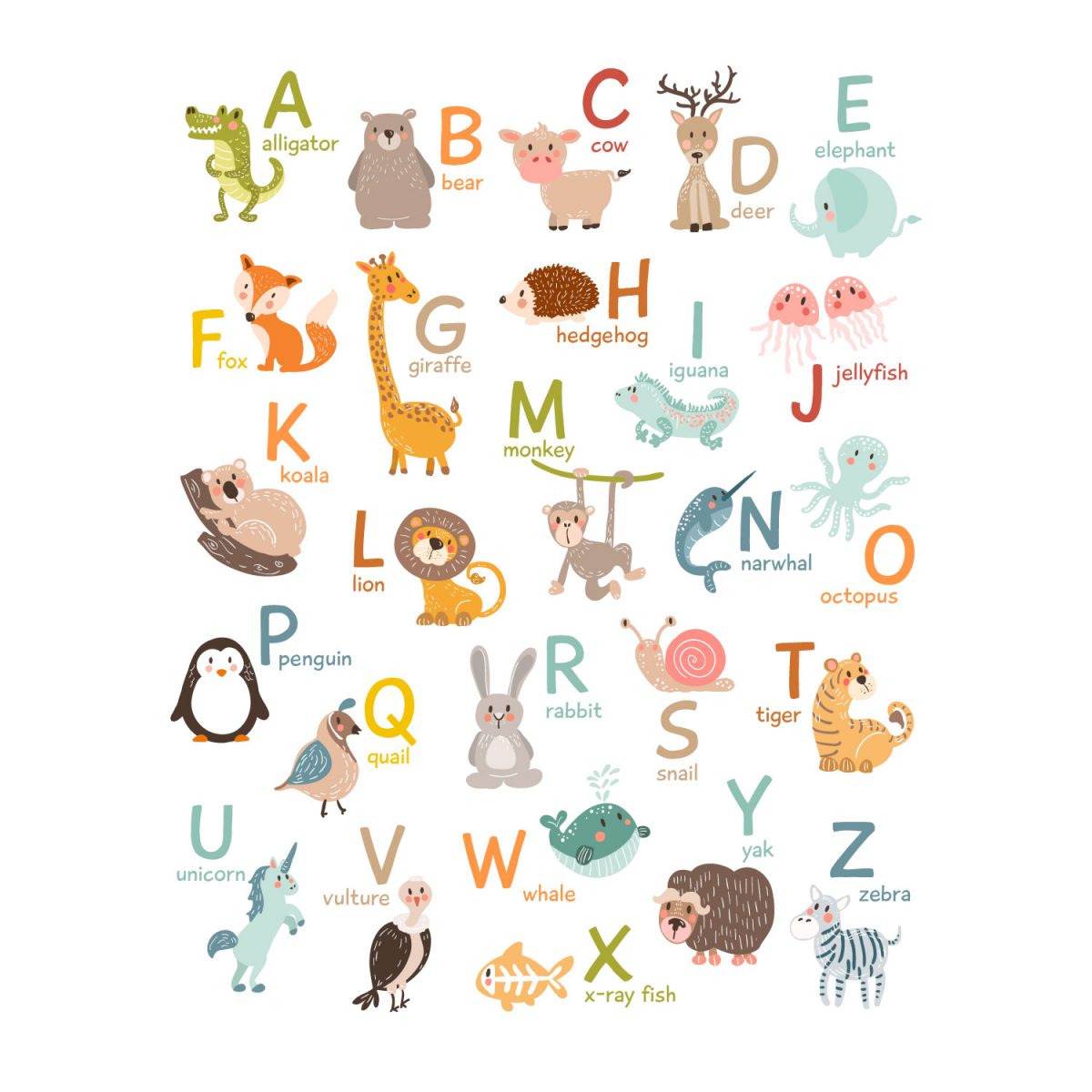 Алфавит с животными