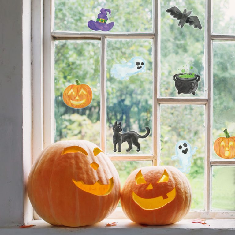 Cute Halloween Window Stickers | Halloween Window | Stickerscape