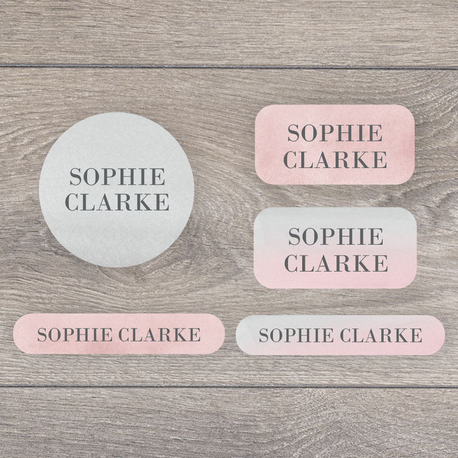 watercolour iron on name labels iron on name labels