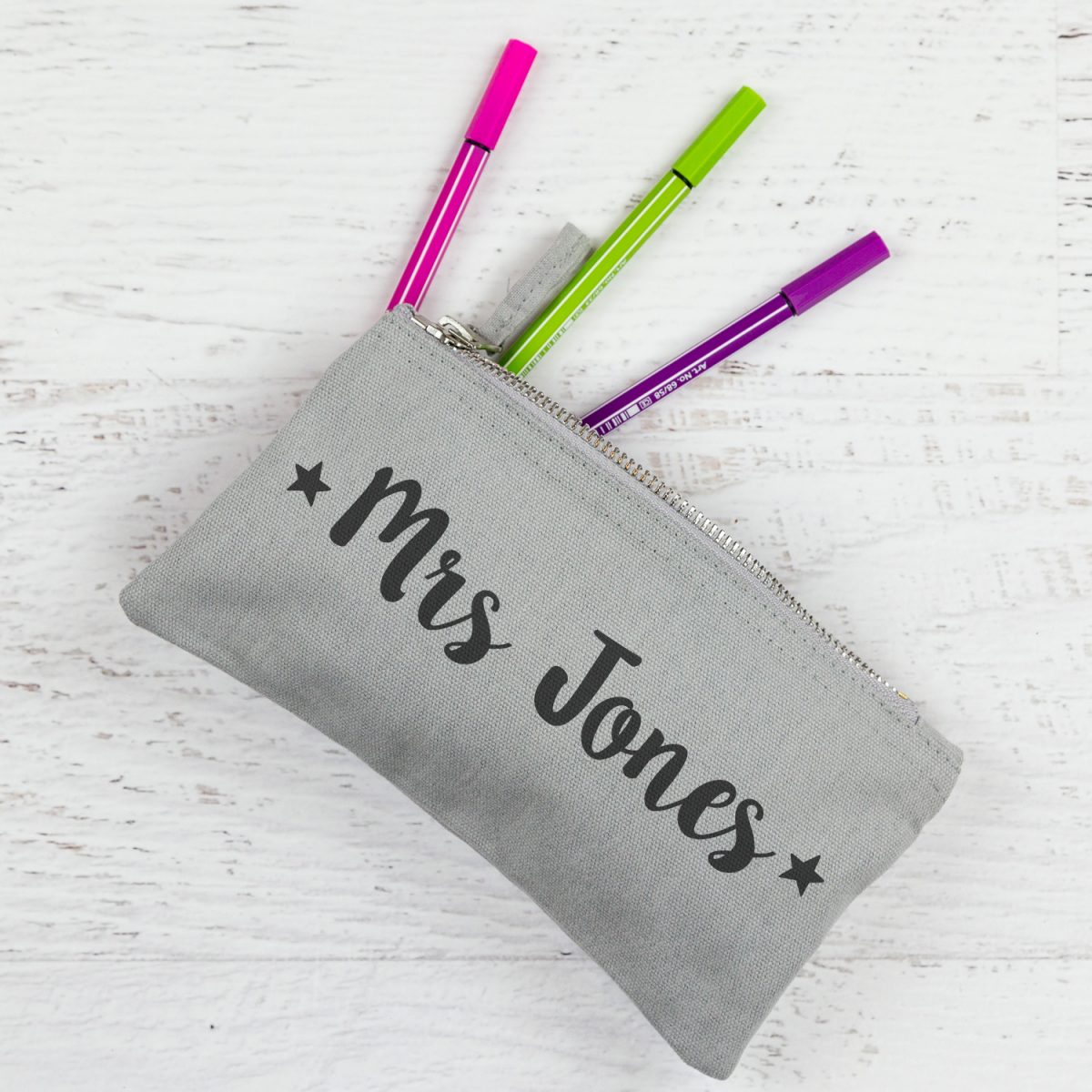 Personalised pencil case | Personalised teacher gift | Stickerscape | UK