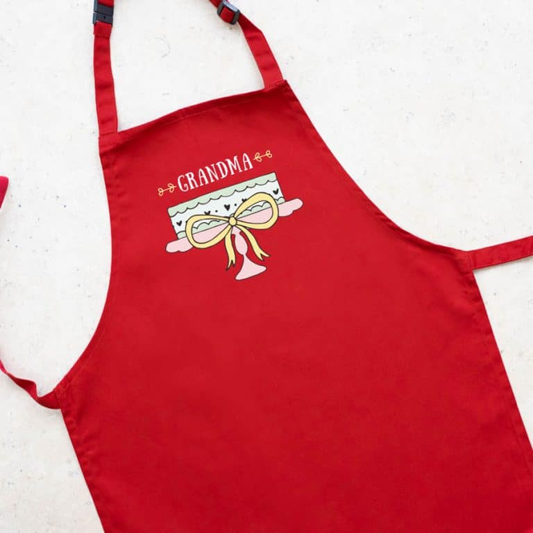 Personalised Cake Apron Adult Aprons And Ts Stickerscape 7922