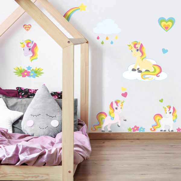 Cute sleeping unicorn wall sticker Unicorn wall stickers