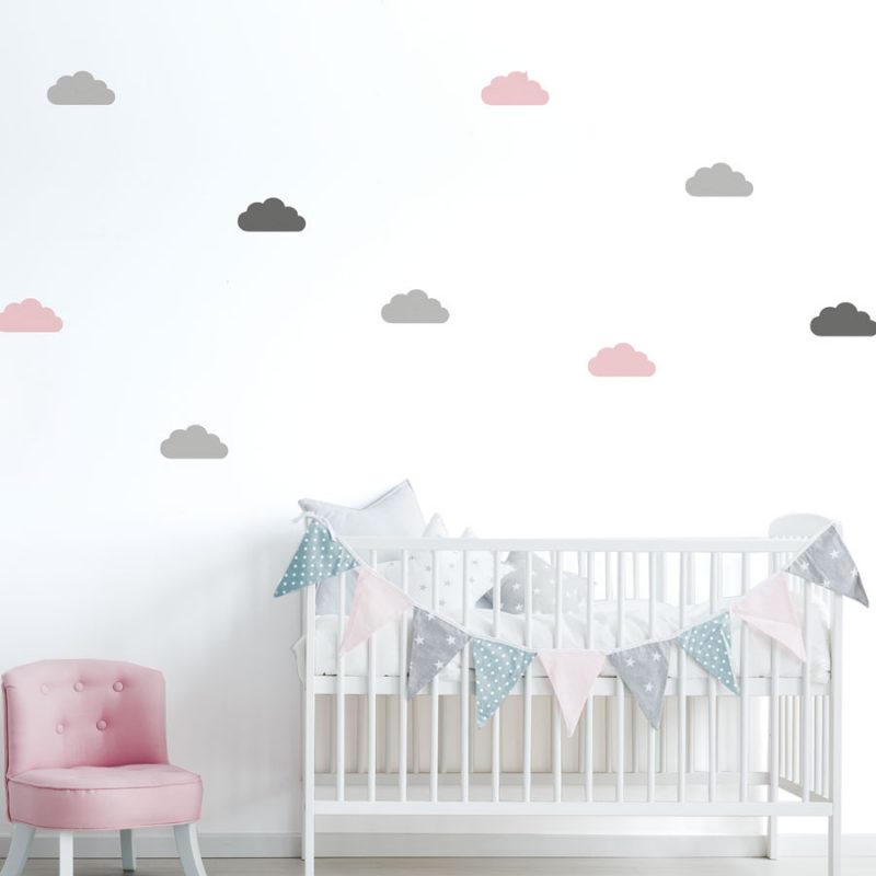 White cloud wall stickers | Cloud wall stickers | Stickerscape | UK