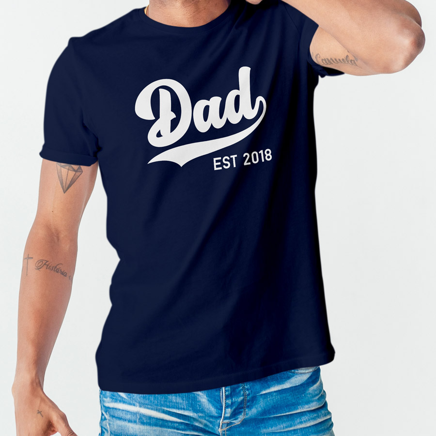 Men's Personalized Football T Shirt Custom Football Dad 