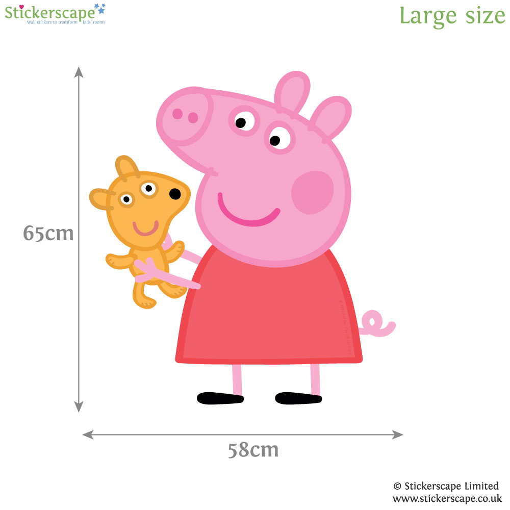 peppa pig large teddy