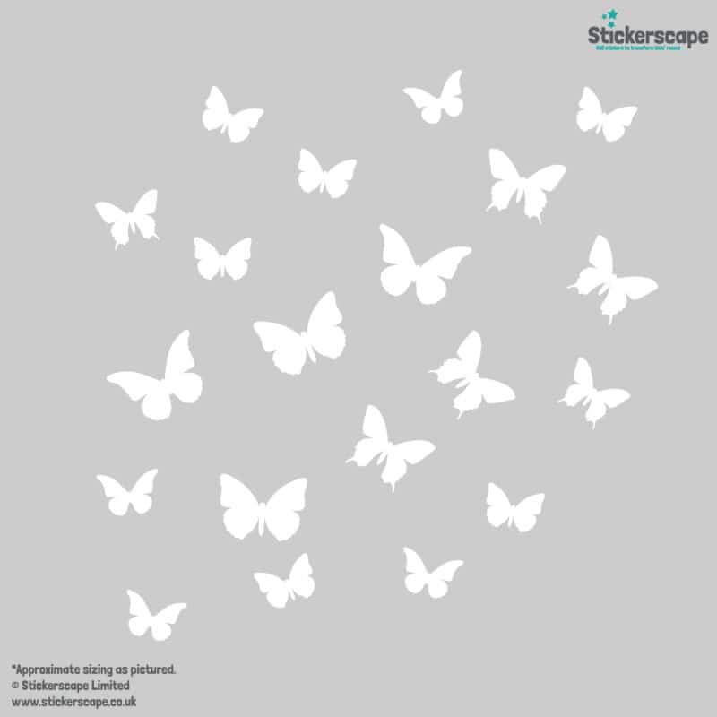 Butterfly Wall Stickers Woodland Wall Stickers Stickerscape Uk 