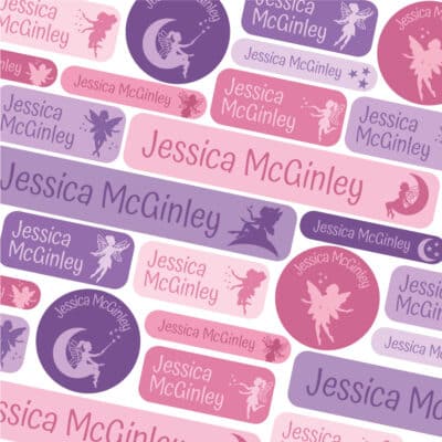 fairy stick on name labels