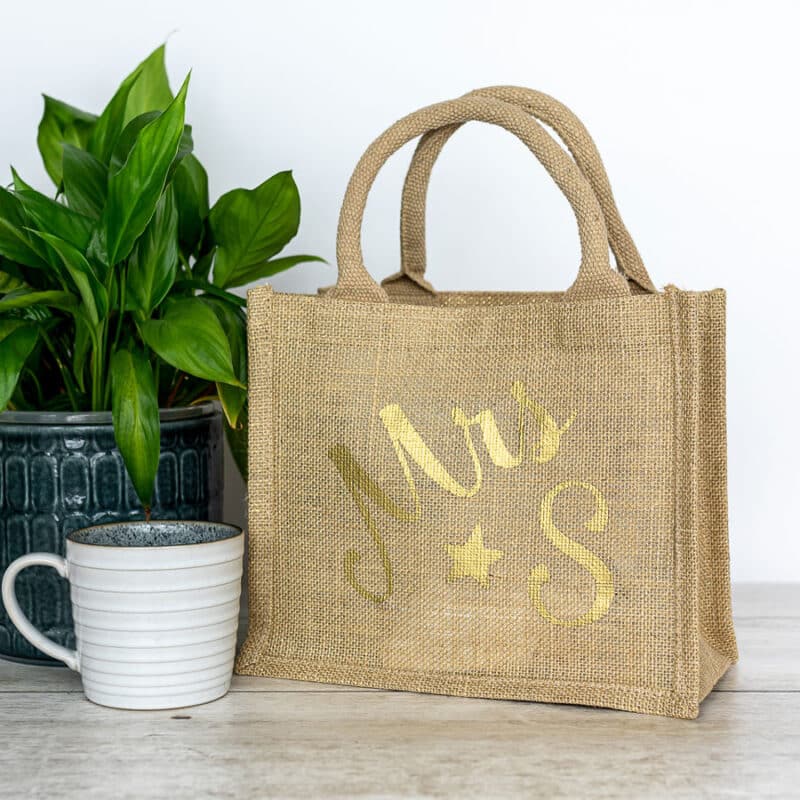 Personalised Jute Bag | Personalised Gift | Stickerscape