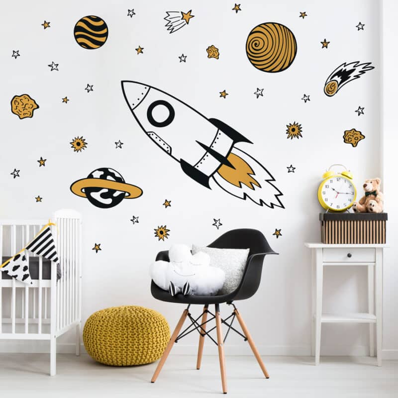 Full moon wall sticker | Space wall stickers | Stickerscape