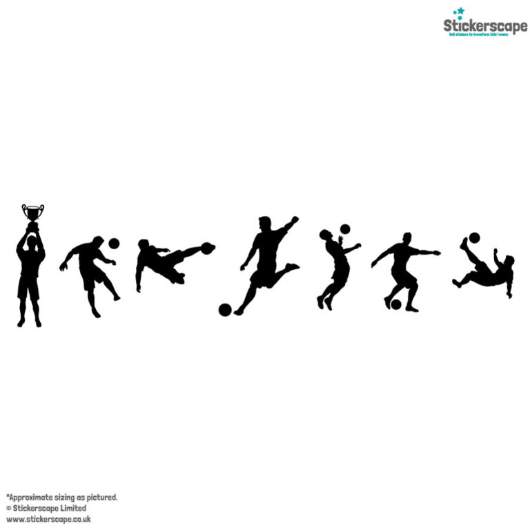 Football Silhouettes Window Sticker Pack | Stickerscape