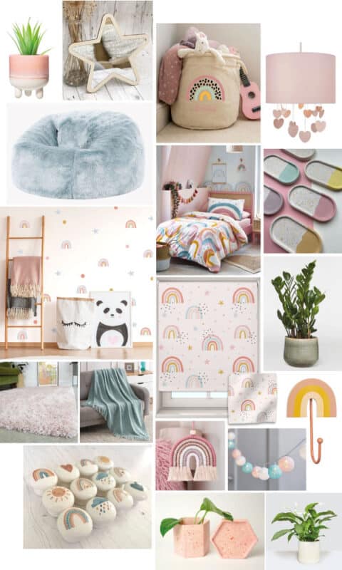 Rainbows and Stars Bedroom Inspiration | Mood Board