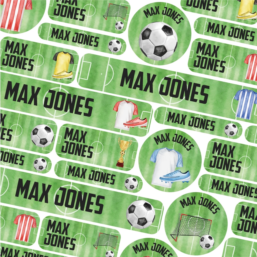Football Name Labels