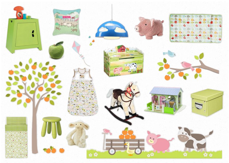 Nursery Themes A Farm Yard Theme Stickerscape 8960