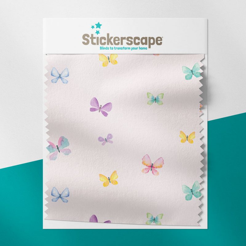 Pink Butterflies Roller Blind | Children's Roller Blinds | Stickerscape ...